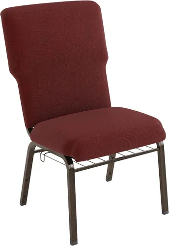 Vista 17 de Flash Furniture Advantage - Silla de iglesia con descuento de mármol negro, 21 pulgadas de ancho