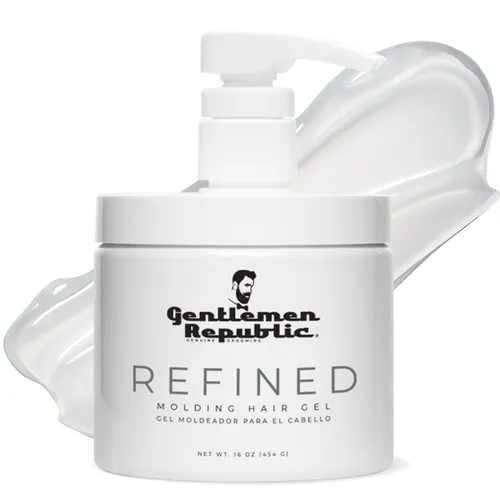 Vista 15 de Gentlemen Republic - Gel para el cabello refinado de 8 onzas, brillo y sujeción las 24 horas