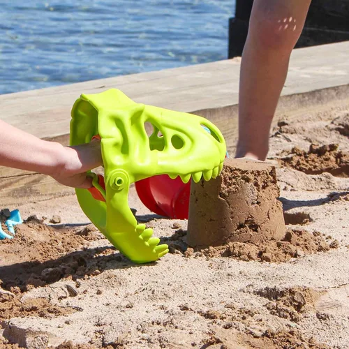 Vista 7 de HABA Guante de arena de dinosaurio - Excavador de juguetes y artefacto de juego para la playa, caja de arena o cualquier sitio de excavación