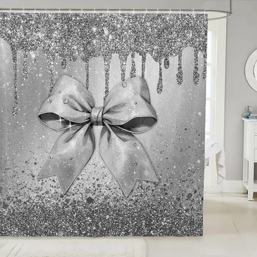 Vista 44 de Cortina de baño de flores de margarita para niños y niñas, cortina de ducha floral para decoración de baño, 72 x 72 pulgadas, retro, floral