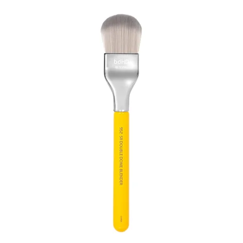 Vista 3 de Bdellium Tools Studio Series 952 - Brocha de maquillaje profesional, pequeña y redondeada, doble cúpula con fibras sintéticas suaves