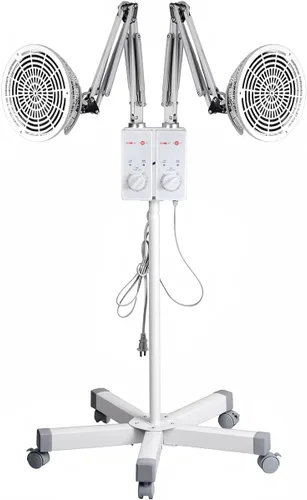 Vista 2 de Marca portátil Magneti calor con piso de pie estilo lámpara de doble cabeza estilo CQG-222AA