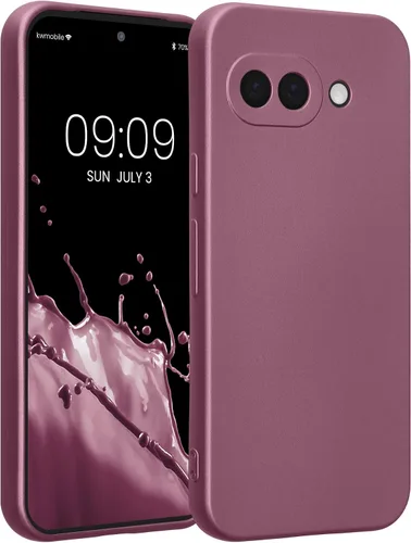 Vista 56 de kwmobile Funda compatible con Google Pixel 9 - Funda protectora delgada de TPU para teléfono - Acabado mate suave - Piedra antigua