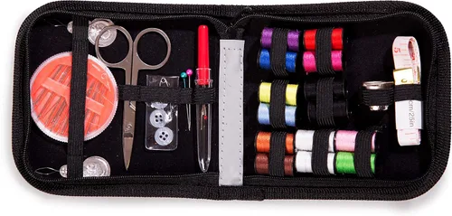 Vista 4 de Kit de costura Embroidex - para el hogar, viajes y emergencias - Accesorios de calidad, tijeras e hilo - Gran regalo