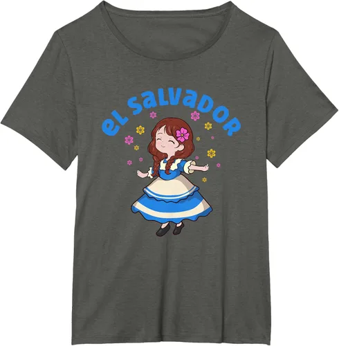 Vista 54 de Camiseta de mujer hispana con bandera salvadoreña de El Salvador Orgullosa, Negro