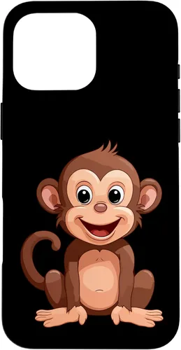 Vista 19 de iPhone 16 Monkey Lover - Funda de regalo con diseño de silueta para hombres, mujeres y niños