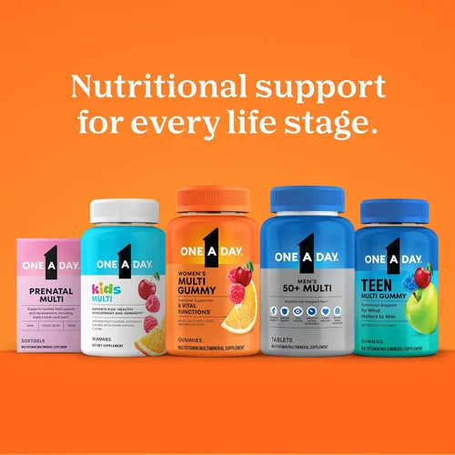 Vista 4 de One A Day Multivitamínico Healthy Advantage para hombres con vitaminas A, C, E, B6, B12, calcio y vitamina D, tableta, 200 unidades (paquete de 1)