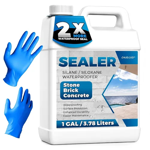 Vista 11 de Wet Look Stone Sealer, 1 Gallon, Concrete Sealer & Stone Color Enhancer