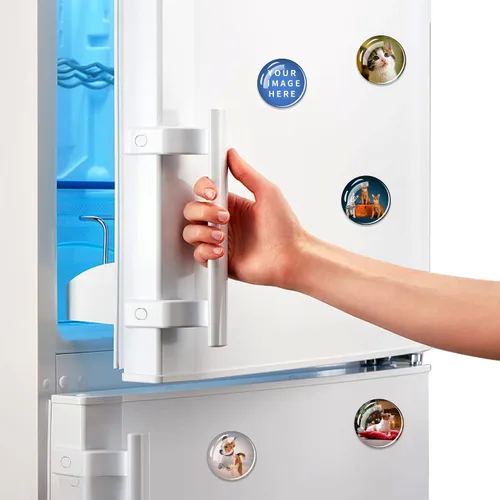 Vista 4 de Imanes de fotos personalizados para nevera, imanes de refrigerador personalizados para pizarra blanca, imanes divertidos decorativos para cocina
