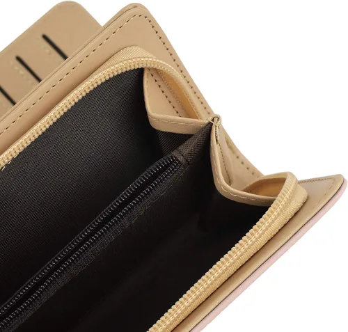 Vista 6 de PGXT Womens Long Leather Card Holder Purse Zipper Buckle Elegant Clutch Wallet