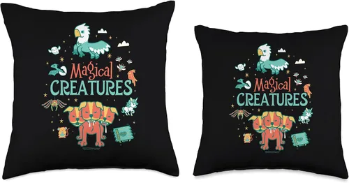 Vista 3 de Harry Potter Magical Creatures - Almohada de 16 x 16 pulgadas, multicolor