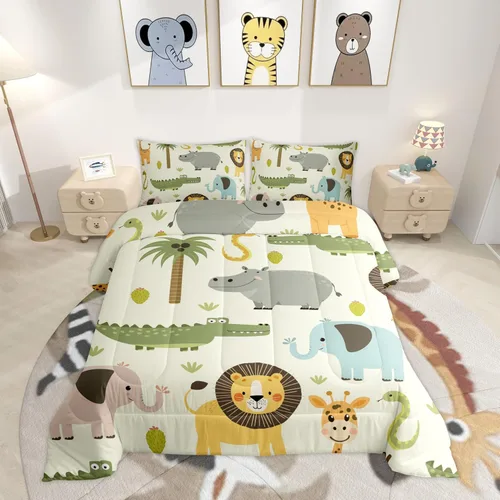Vista 25 de Feelyou - Juego de funda de edredón para niños, castillo rosa, tamaño individual, lindo juego de edredón con moño, juego de cama para niños y niñas