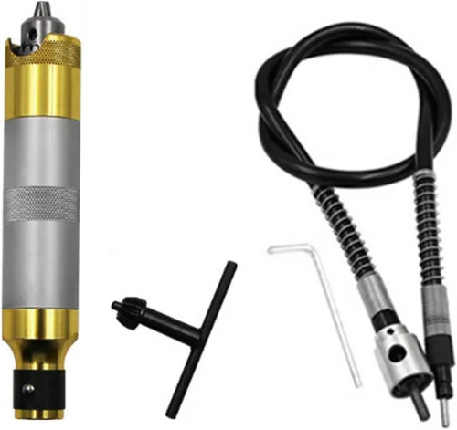 Vista 12 de Accesorio adaptador de eje flexible de 0.012-0.157 in, portabrocas de extensión de taladro flexible para herramienta de amoladora giratoria