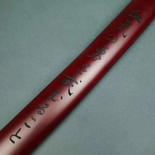 Vista 3 de Bishamon 40" forjado a mano japonés Samurai Espada, Shirasaya estilo, Katana. (Elige tu color)