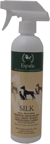Vista 4 de Espana Silk ESP1125DC - Desenredante de proteína de seda especialmente formulado para perros y gatos, 135.28 onzas