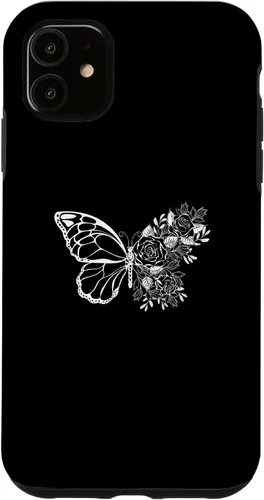 Vista 8 de Butterfly with Flowers Design Butterflies Flower Lover Case for iPhone 16