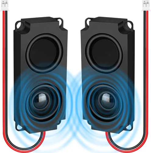 Vista 11 de MakerHawk Mini altavoz de 2 piezas - 3W 8 conector de altavoz publicitario portátil de gama completa (3.3V - 5V)