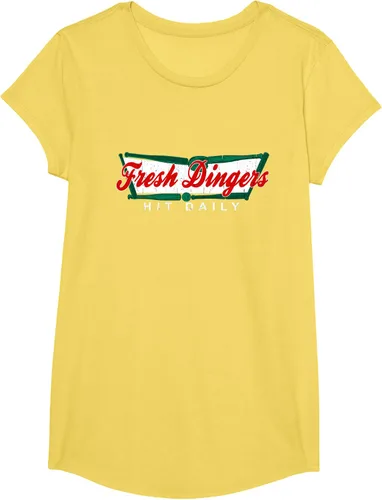 Vista 39 de Camiseta divertida de béisbol y softbol Don't Bunt Hit Fresh Dingers, Negro