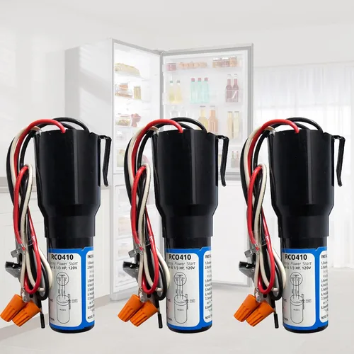 Vista 9 de RCO410 Kit de arranque duro 3 en 1, kit de condensador de arranque duro de compresor de 115 V para refrigeradores y congeladores, dispositivo