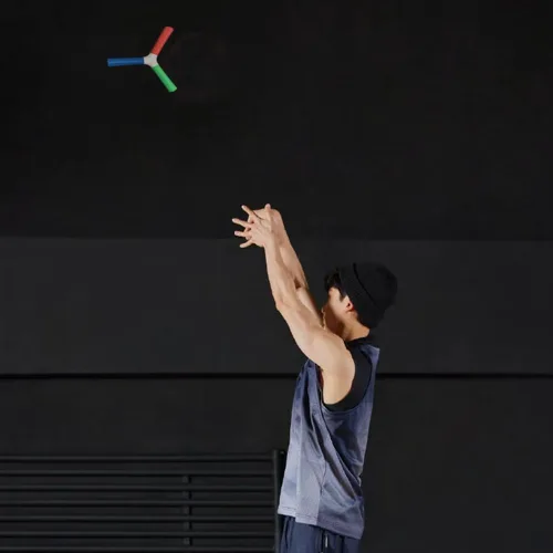 Vista 3 de Nuevo entrenador de velocidad de reacción Herramientas de coordinación mano-ojo para lanzar entrenador de coordinación para entrenamiento al aire