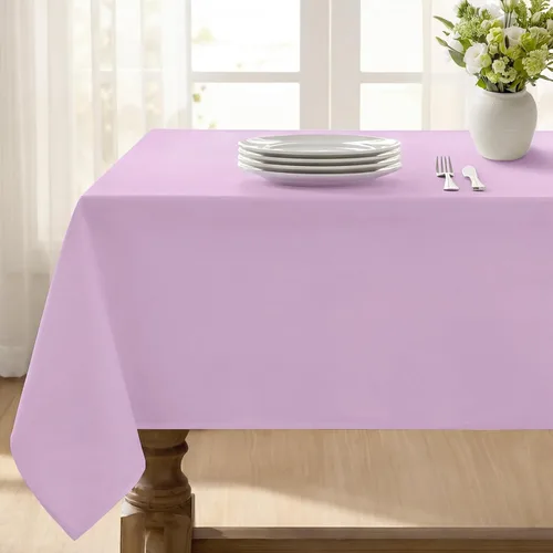 Vista 13 de Softalker - Mantel rectangular, impermeable y resistente a las manchas, mantel cuadrado de tela sin arrugas, lavable, cubierta de mesa de poliéster