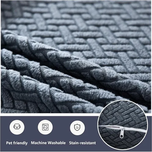 Vista 5 de Yoovat Fundas de Almohadas Decorativas Fundas de Cojines para Sofá Resistentes al Desgaste Elásticas Universales para Sofá Decoración del Hogar