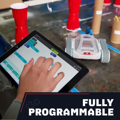 Vista 4 de Sphero RVR+ - Robot coche programable para niños y adolescentes - Programación de principiante a avanzada - Personalizable y expandible - Aprende