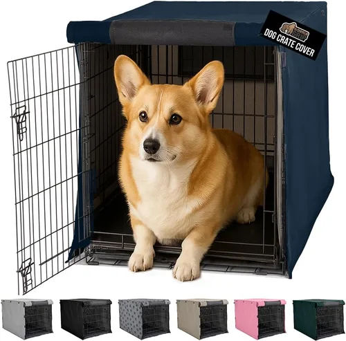 Vista 33 de GORILLA GRIP - Fundas para jaula de perro, cubierta de alambre para perrera Compatible con jaulas para perros de Amazon Basics, cubierta
