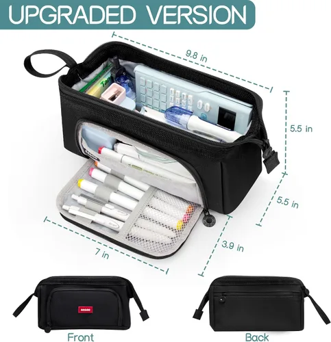 Vista 2 de Estuche Para Lápices de Gran Capacidad Estuche Grande Para Lápices Estética Especial Bolsa Escolar Para Bolígrafos Para Niñas Adolescentes