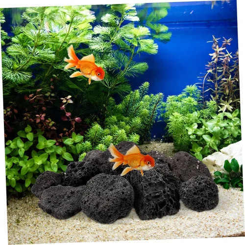 Vista 4 de balacoo 1 paquete de decoración de rocas volcánicas para acuario, volcánicas naturales para peceras, paisajismo y decoración del hogar para mejoras