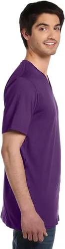 Vista 3 de Bella Canvas 3005 - Camiseta unisex de manga corta con cuello en V, 3005, M, BlancoMármol