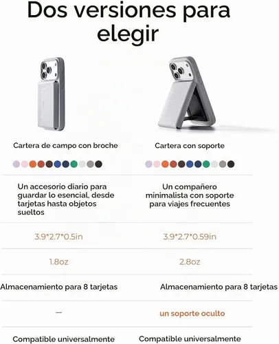 Vista 9 de MOFT Cartera magnética para mujer con 8 tarjetas, bloqueo RFID, Rosa claro, Diseño ágil para viajes y viajes