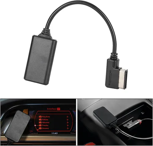 Vista 5 de Adaptador de interfaz de música, Luetooth5.0 Aux Music Interface Adapter Audio Cable Audio Video Accesorios Fits , para Ami Mmi Mdi
