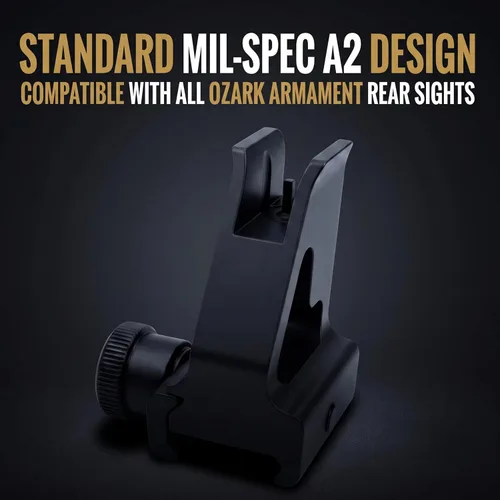Vista 4 de A2 Front Sight - Fixed Iron Sights - All Metal Rifle Sights - Gun Sights Designed to Mount on Picatinny Iron Sight Rail