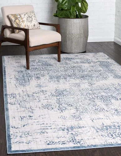 Vista 10 de Unique Loom Aberdeen Collection - Alfombra de área Stanhope (2' 7" x 6' 1" camino, gris/beige)