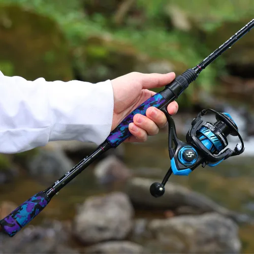 Vista 7 de Sougayilang Fishing Rod and Reel Combo, Stainless Steel Guides Fishing Pole with Spinning Reel Combo for Bass Fishing