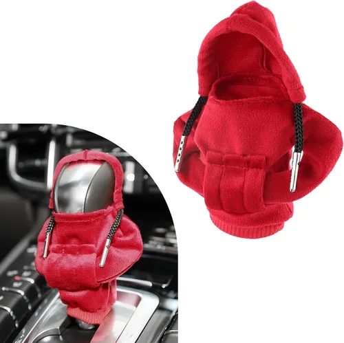 Vista 9 de Ziciner Funda para palanca de cambios de coche, diseño de suéter a la moda, protector de cambios suave universal, accesorios de decoración