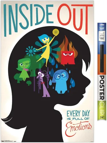 Vista 17 de Trends International Disney Pixar Inside Out - Póster de pared de emociones, 14.725 x 22.375 pulgadas, versión enmarcada de madera de granero