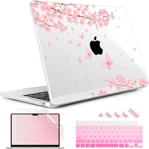 Vista 29 de May Chen Funda rígida de plástico para MacBook Air de 13.6 pulgadas 2026 2025 2024-2022 M5 A3449 M4 A3240 M3 A3113 M2 A2681, carcasa rígida
