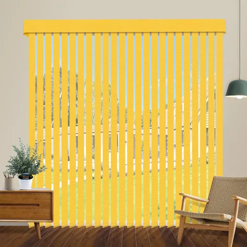 Vista 45 de Persianas verticales opacas sin cordón, persianas de tela con listones de 3.5 pulgadas, persianas verticales con protección UV, tamaño súper grande