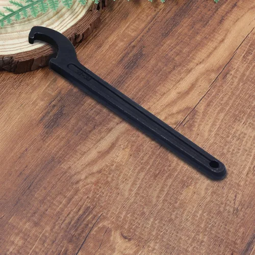 Vista 7 de Llave de llave de gancho en C, herramienta de ajuste negra de acero al carbono para tuerca de portabrocas de 22-26mm Adjustment Hook Wrench Tool