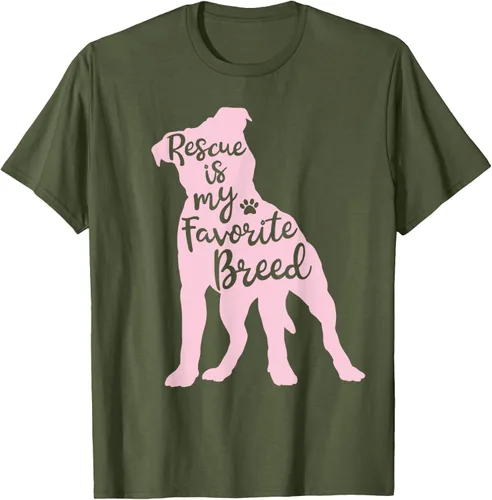 Vista 83 de Pitbull Rescue Is my Favorite Breed Dog Pit Bull Mama - Camiseta, Negro, S