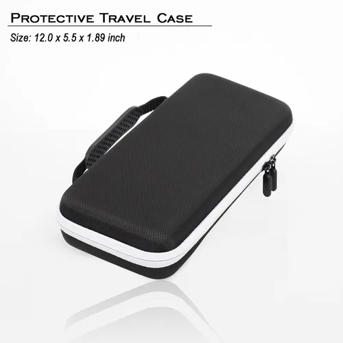 Vista 11 de Rog Ally Handheld Case, EVA Waterproof Hard Shell Protective Travel Case with Inner Transformable Game Console Stand, Flannel Soft Lining, Double