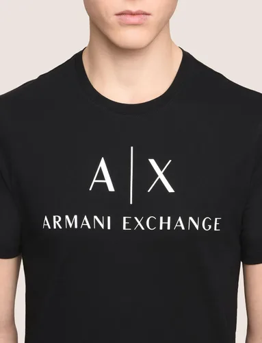 Vista 11 de AX Armani Exchange - Camiseta con logotipo de cuello redondo para hombre