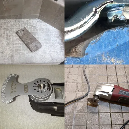 Vista 8 de XXGO 4 cuchillas de extracción de lechada de carburo de diamante para múltiples herramientas Lo mejor para quitar lechada de 1/8