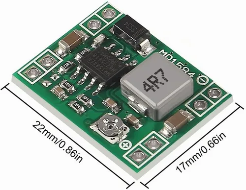 Vista 6 de 15PCS 12-24V a 5V 3A DC-DC Step Down Módulo de fuente de alimentación MP1584EN Convertidor Buck ajustable