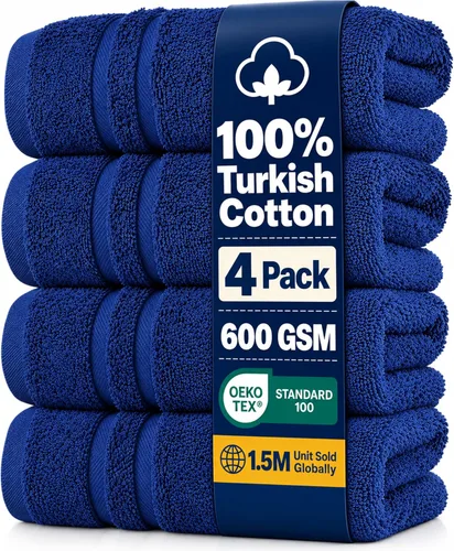 Vista 56 de Hawmam Linen - Juego de toallas de algodón turco original prémium, calidad de hotel para máxima suavidad y absorción, para cara, manos, cocina