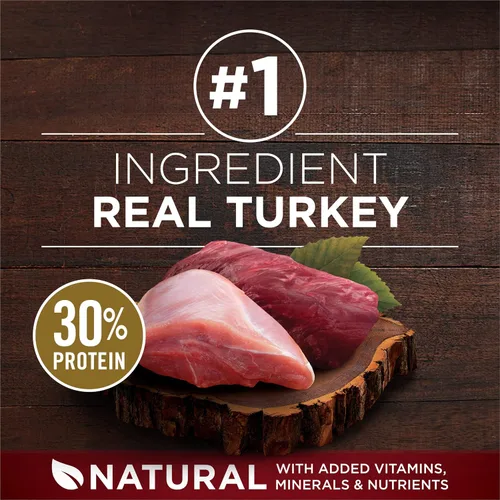 Vista 3 de Purina ONE True Instinct con una mezcla de pavo auténtico y venado, alimento para perros seco - Bolsa de 15 lb