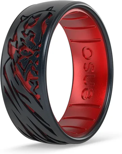Vista 7 de Enso Rings Anillo de boda de silicona – Diseños grabados de Star Wars – Ajuste cómodo – Hecho en Estados Unidos – Ideal para uso activo
