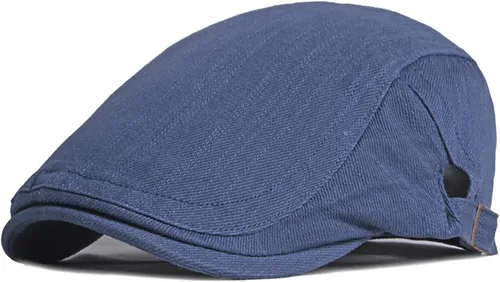 Vista 10 de Xinveen Sombreros Newsboy para Hombres Gorra Plana de Algodón Ajustable Transpirable Irlandesa Cabbie Ivy Sombrero de Conducir y Caza